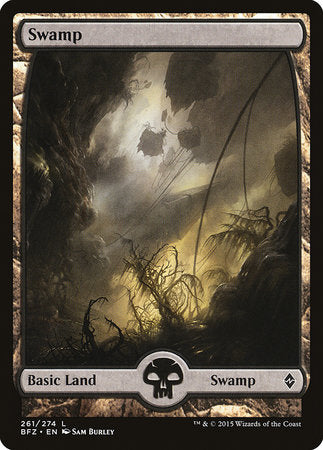 Swamp (261) - Full Art [Battle for Zendikar] | Empire Gaming NC