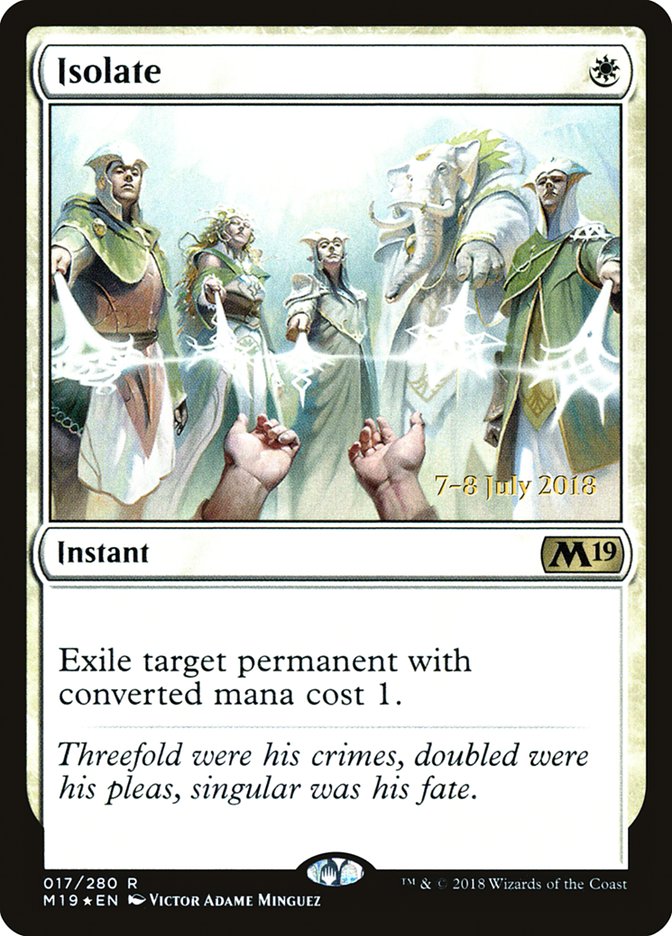 Isolate  [Core Set 2019 Prerelease Promos] | Empire Gaming NC