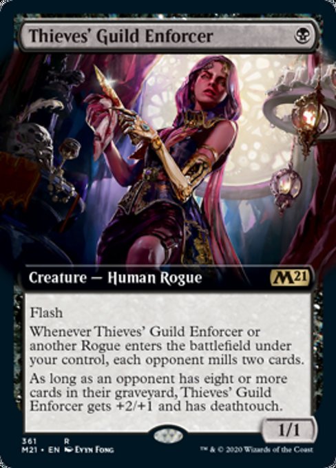 Thieves' Guild Enforcer (Extended Art) [Core Set 2021] | Empire Gaming NC