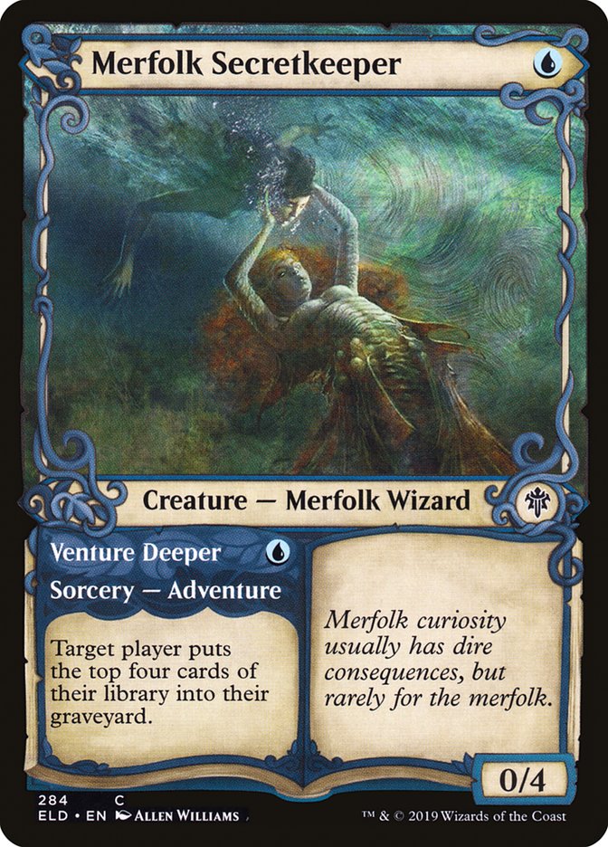 Merfolk Secretkeeper // Venture Deeper (Showcase) [Throne of Eldraine] | Empire Gaming NC