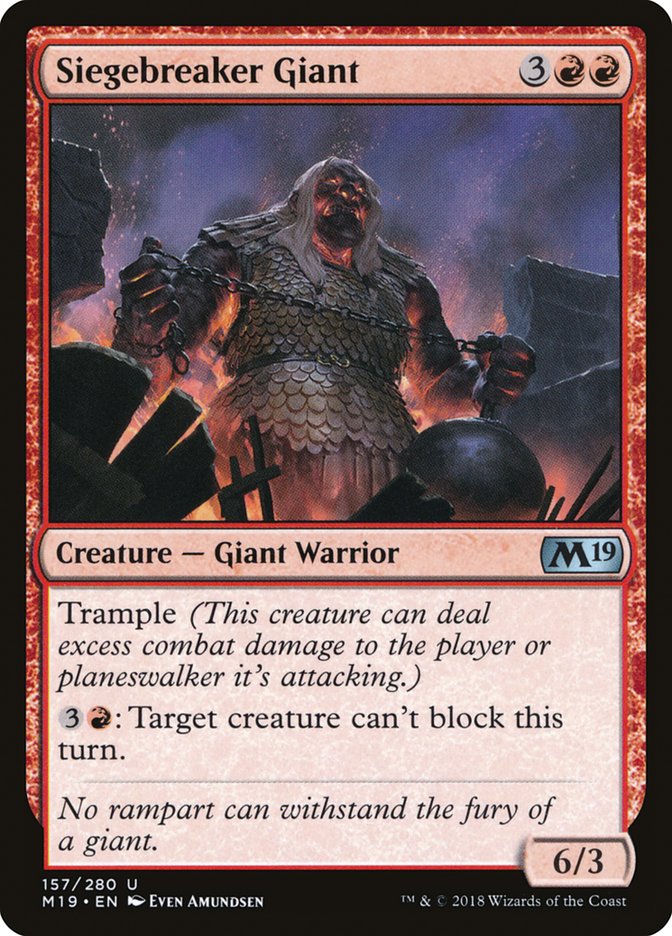 Siegebreaker Giant [Core Set 2019] | Empire Gaming NC