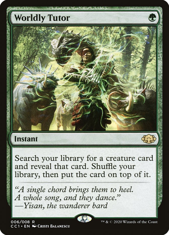 Worldly Tutor [Commander Collection: Green] | Empire Gaming NC