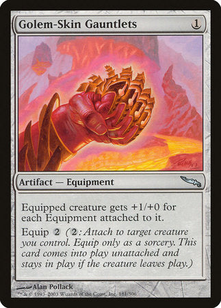 Golem-Skin Gauntlets [Mirrodin] | Empire Gaming NC