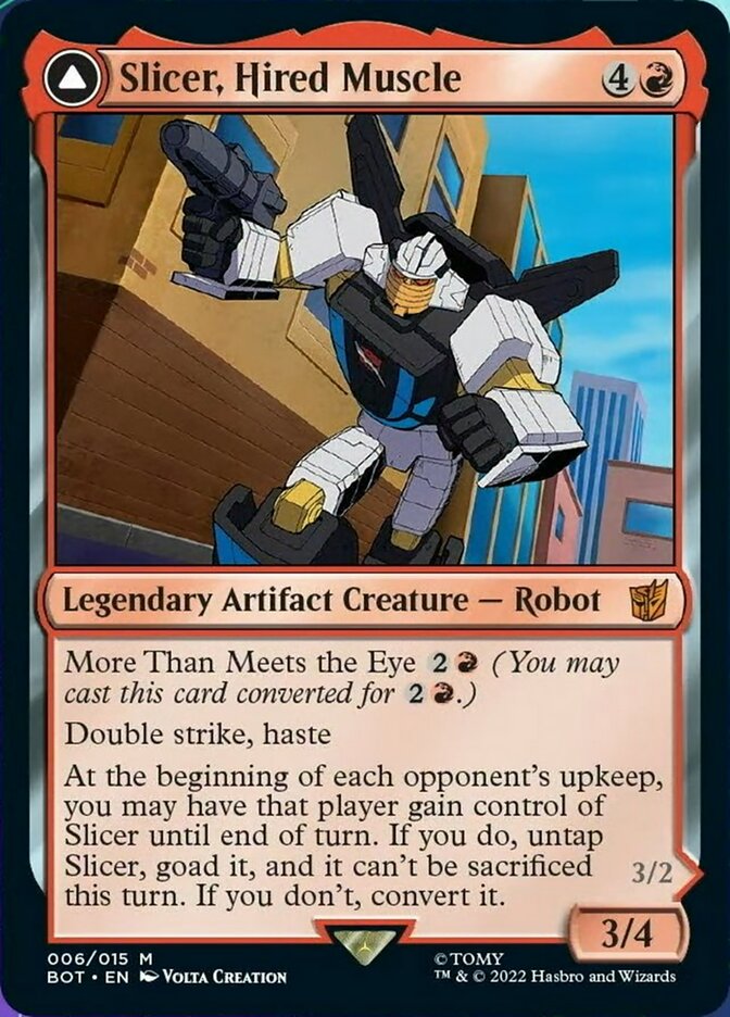 Slicer, Hired Muscle // Slicer, High-Speed Antagonist [Universes Beyond: Transformers] | Empire Gaming NC