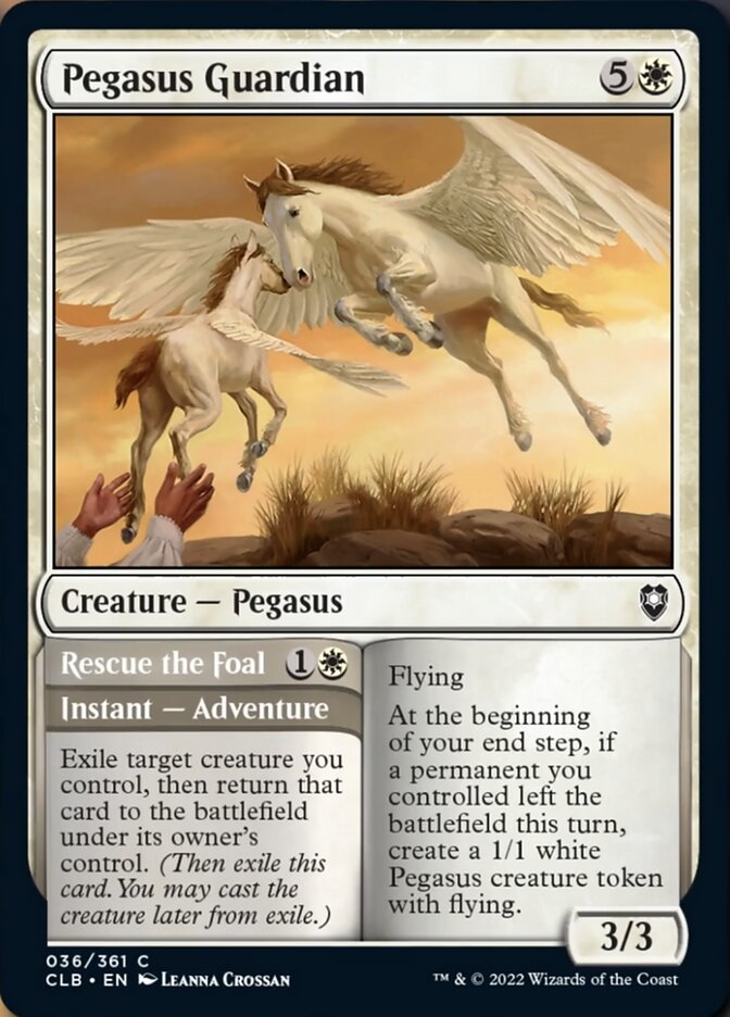 Pegasus Guardian // Rescue the Foal [Commander Legends: Battle for Baldur's Gate] | Empire Gaming NC