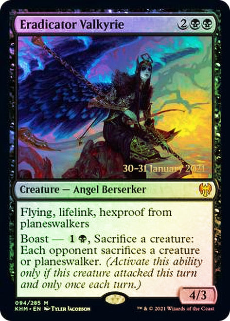 Eradicator Valkyrie  [Kaldheim Prerelease Promos] | Empire Gaming NC