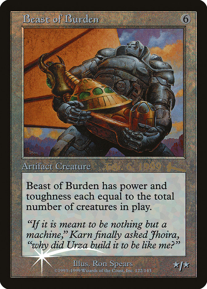 Beast of Burden [Urza's Legacy Promos] | Empire Gaming NC