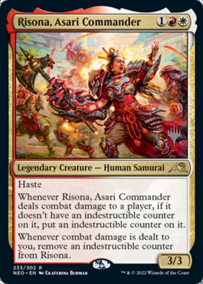 Risona, Asari Commander (Promo Pack) [Kamigawa: Neon Dynasty Promos] | Empire Gaming NC