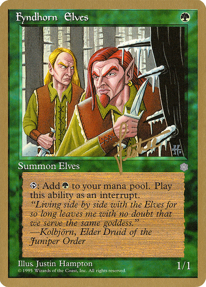 Fyndhorn Elves (Bertrand Lestree) [Pro Tour Collector Set] | Empire Gaming NC