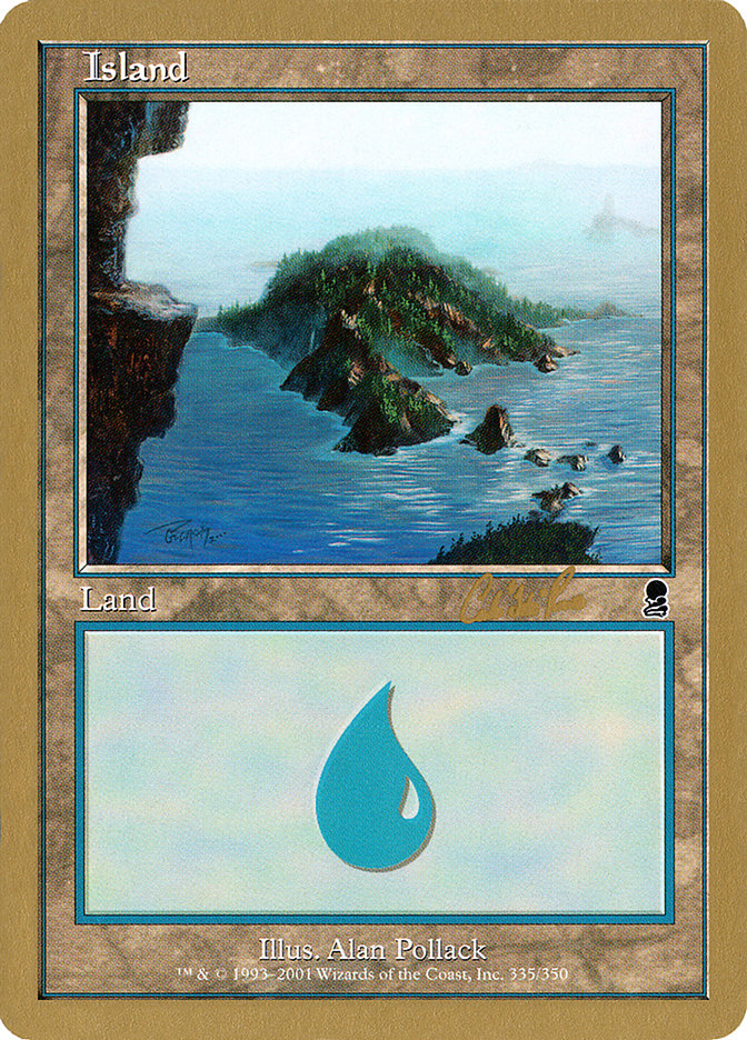 Island (cr335) (Carlos Romao) [World Championship Decks 2002] | Empire Gaming NC