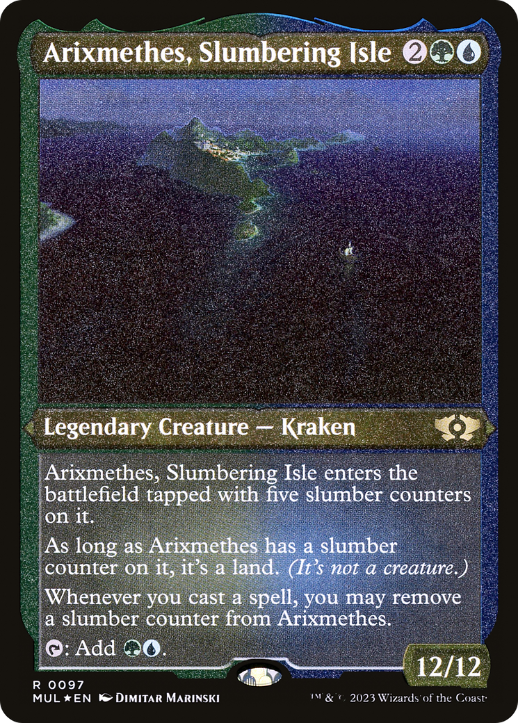 Arixmethes, Slumbering Isle (Foil Etched) [Multiverse Legends] | Empire Gaming NC