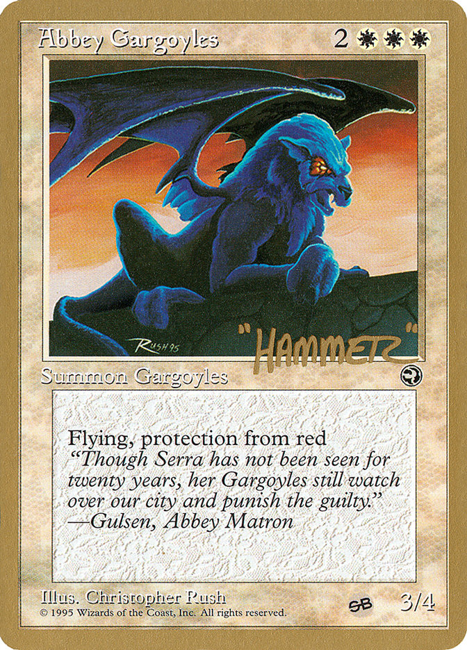 Abbey Gargoyles (Shawn "Hammer" Regnier) (SB) [Pro Tour Collector Set] | Empire Gaming NC