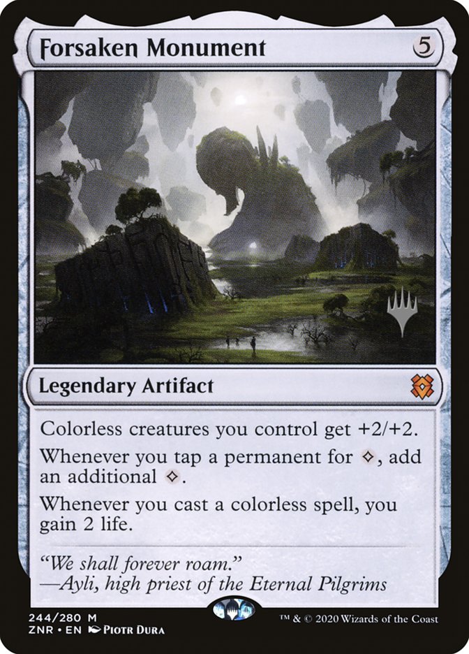 Forsaken Monument (Promo Pack) [Zendikar Rising Promos] | Empire Gaming NC