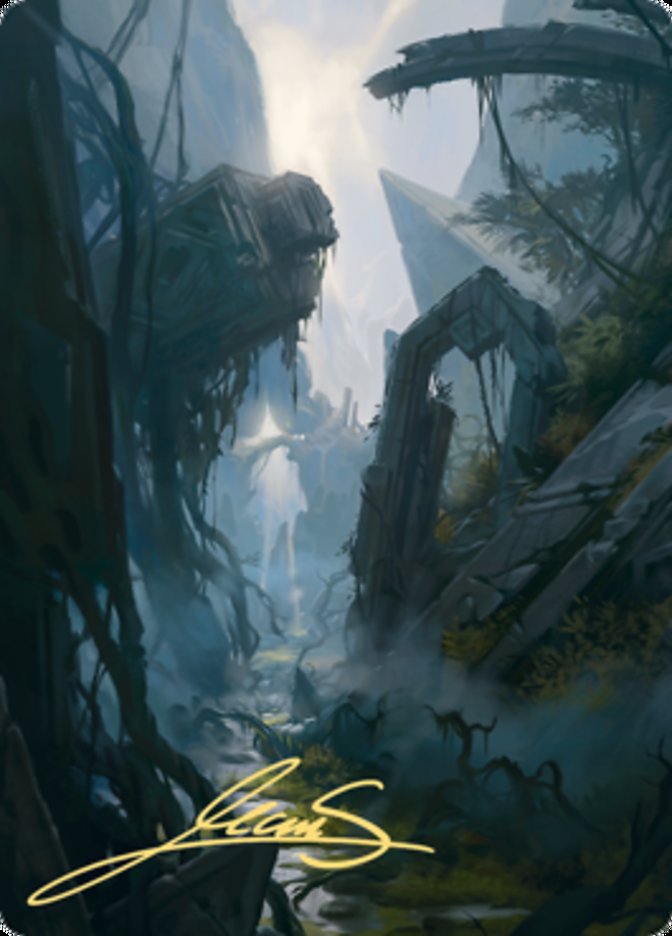 Swamp 2 Art Card (Gold-Stamped Signature) [Zendikar Rising Art Series] | Empire Gaming NC