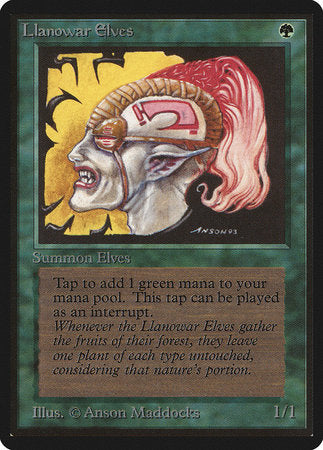 Llanowar Elves [Limited Edition Beta] | Empire Gaming NC