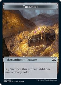 Treasure // Wurm (029) Double-sided Token [Double Masters Tokens] | Empire Gaming NC