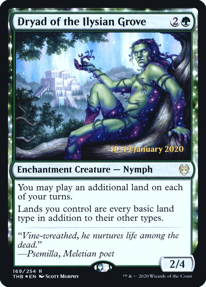 Dryad of the Ilysian Grove [Theros Beyond Death Prerelease Promos] | Empire Gaming NC