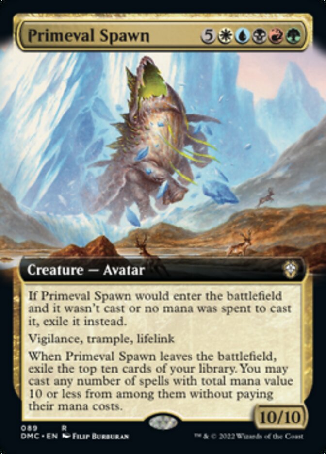 Primeval Spawn (Extended Art) [Dominaria United Commander] | Empire Gaming NC