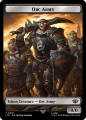 Orc Army (0019) // Food (0024) Double-Sided Token (Surge Foil) [The Lord of the Rings: Tales of Middle-Earth Tokens] | Empire Gaming NC