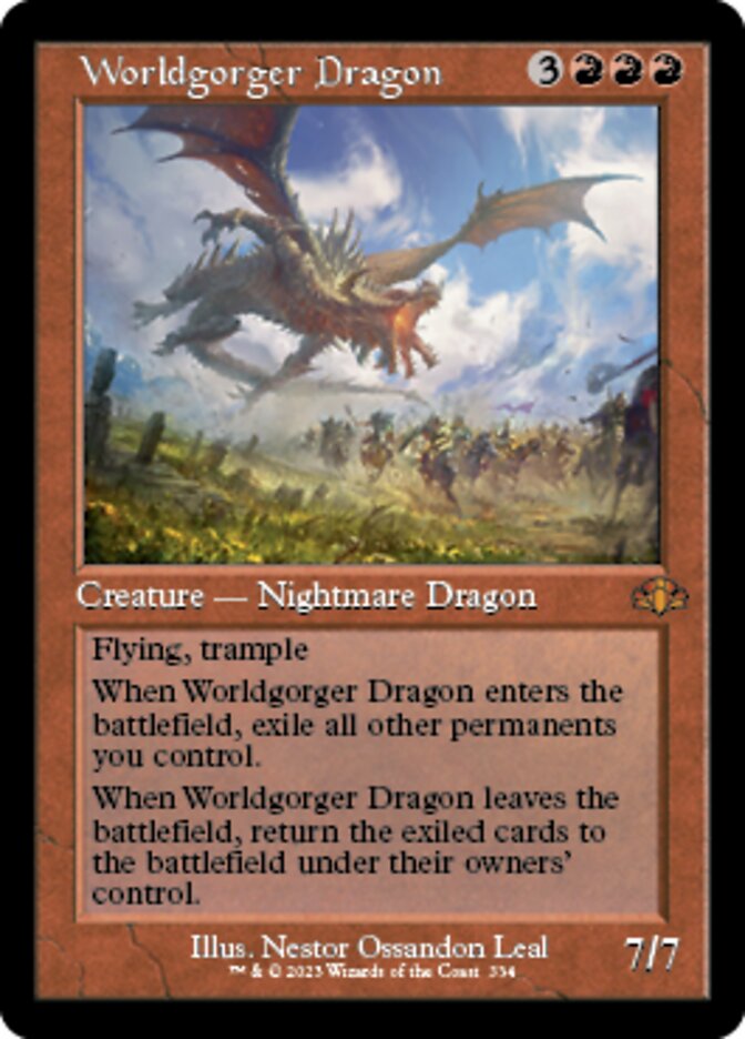 Worldgorger Dragon (Retro) [Dominaria Remastered] | Empire Gaming NC