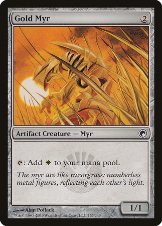 Gold Myr [Scars of Mirrodin] | Empire Gaming NC