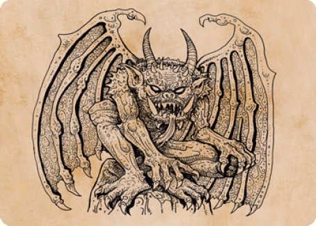 Cloister Gargoyle (Showcase) Art Card [Dungeons & Dragons: Adventures in the Forgotten Realms Art Series] | Empire Gaming NC