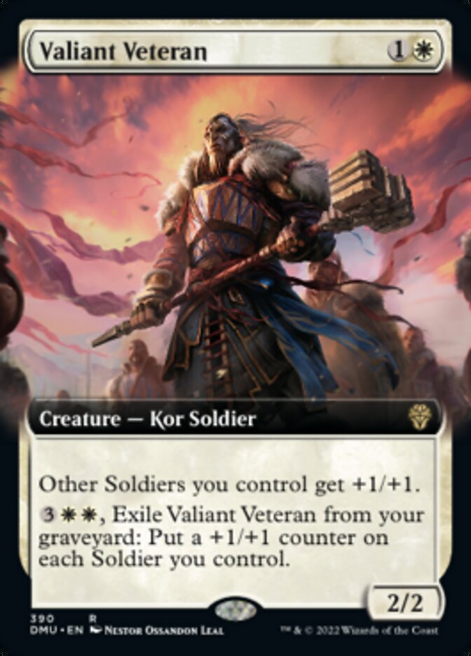 Valiant Veteran (Extended Art) [Dominaria United] | Empire Gaming NC