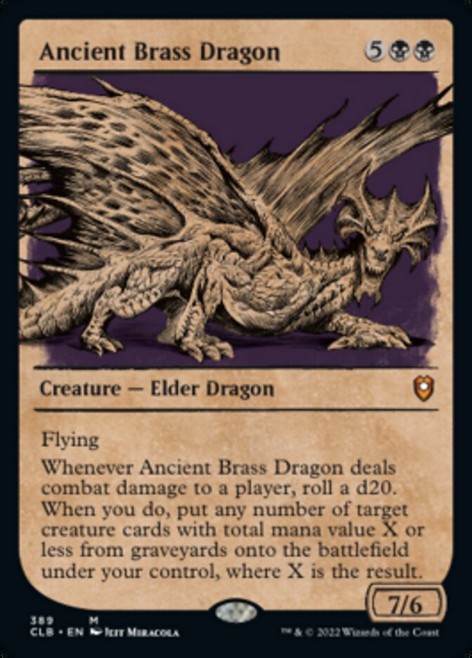 Ancient Brass Dragon (Showcase) [Commander Legends: Battle for Baldur's Gate] | Empire Gaming NC