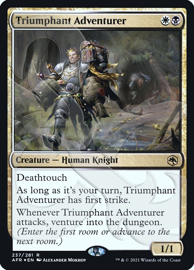 Triumphant Adventurer (Ampersand Promo) [Dungeons & Dragons: Adventures in the Forgotten Realms Promos] | Empire Gaming NC