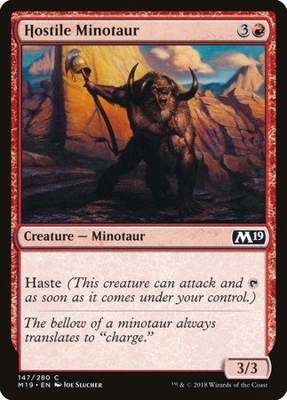 Hostile Minotaur [Core Set 2019] | Empire Gaming NC