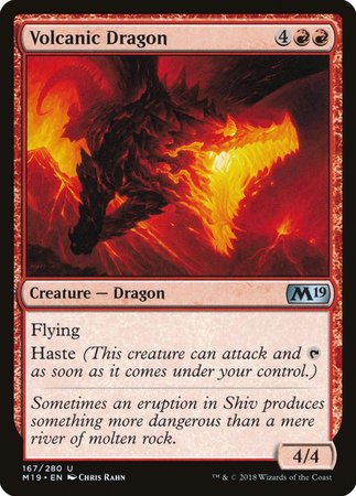 Volcanic Dragon [Core Set 2019] | Empire Gaming NC