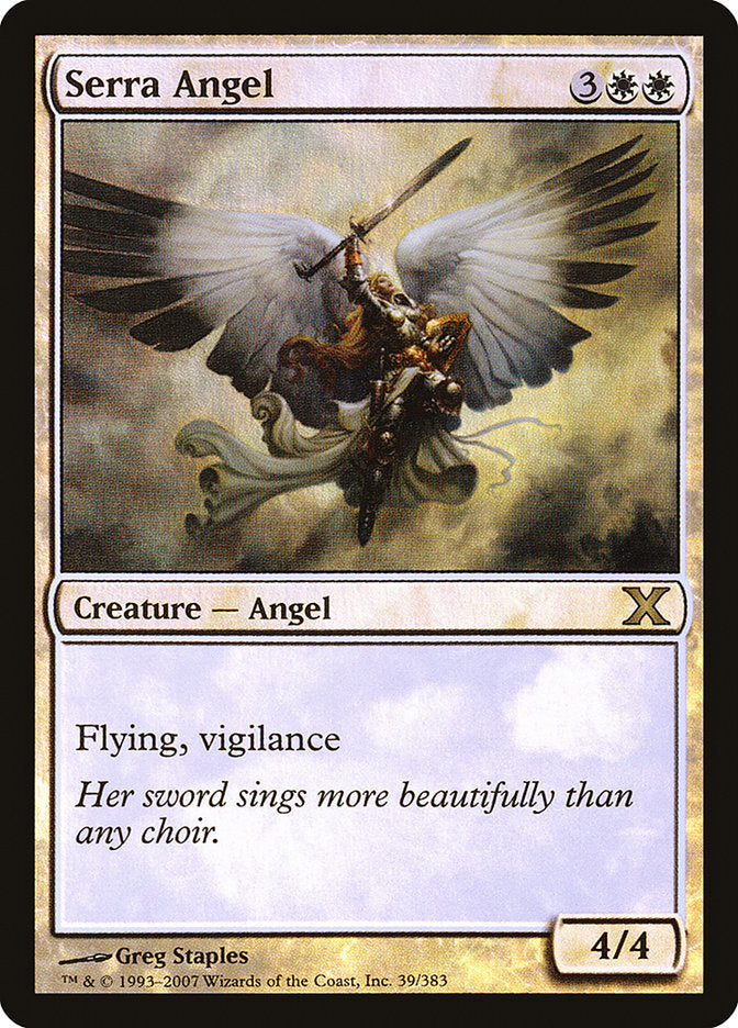 Serra Angel (Premium Foil) [Tenth Edition] | Empire Gaming NC