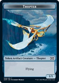 Thopter (008) // Wurm (030) Double-sided Token [Double Masters Tokens] | Empire Gaming NC