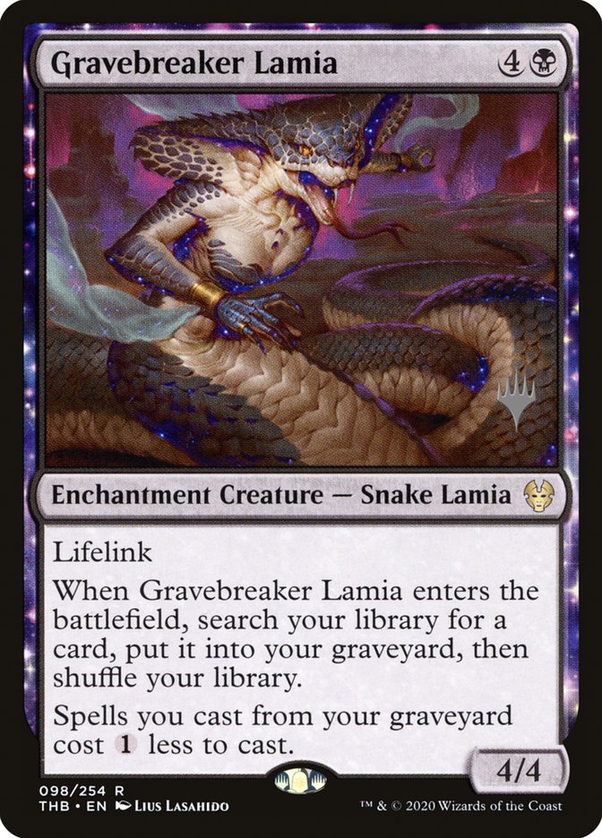 Gravebreaker Lamia (Promo Pack) [Theros Beyond Death Promos] | Empire Gaming NC