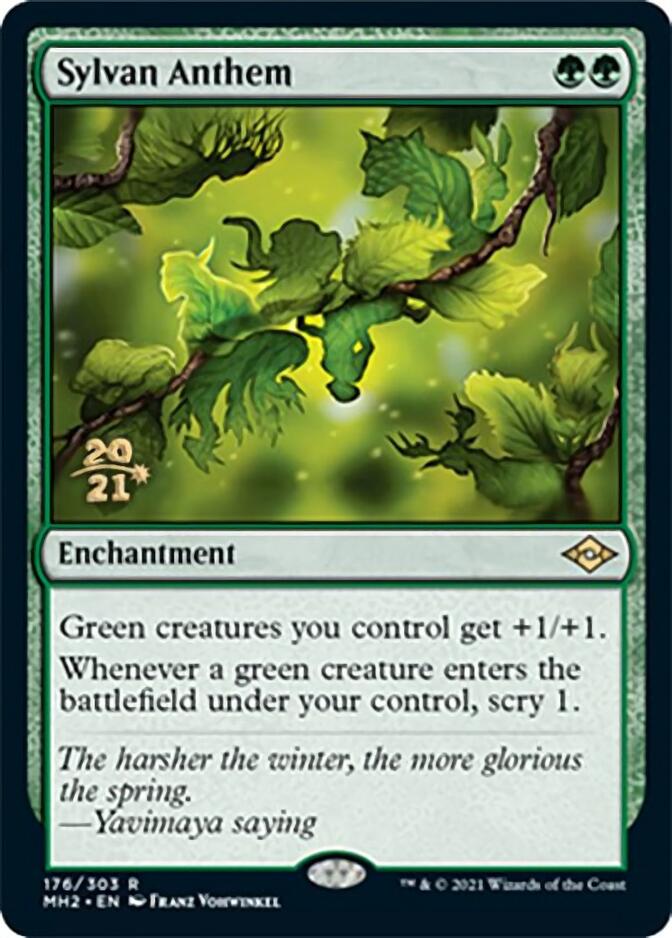 Sylvan Anthem [Modern Horizons 2 Prerelease Promos] | Empire Gaming NC