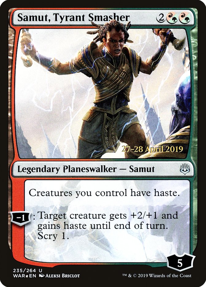 Samut, Tyrant Smasher  [War of the Spark Prerelease Promos] | Empire Gaming NC