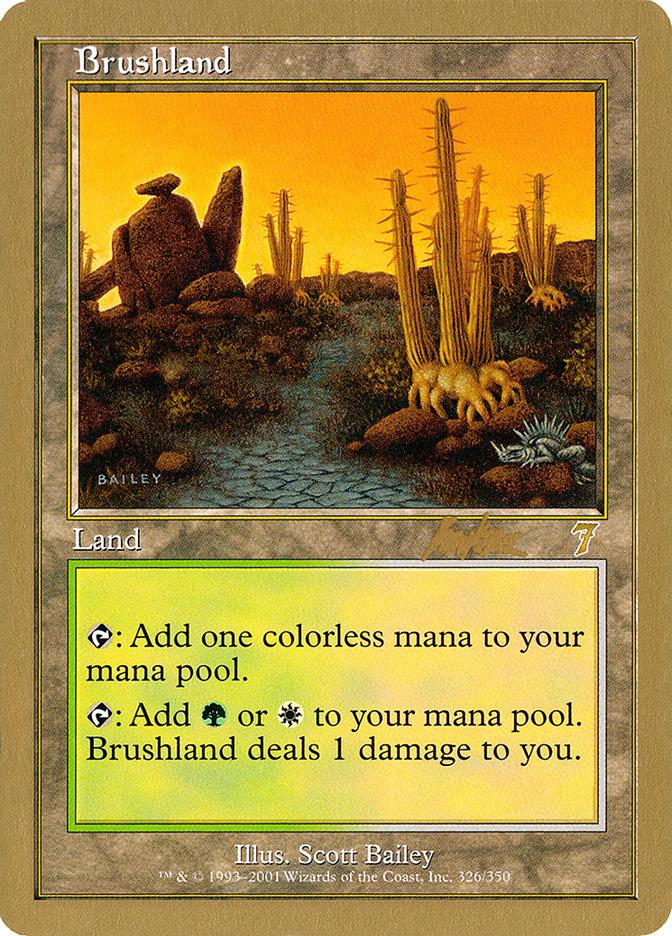 Brushland (Brian Kibler) [World Championship Decks 2002] | Empire Gaming NC