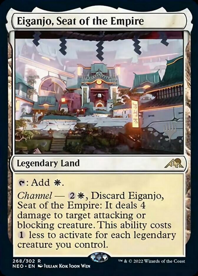 Eiganjo, Seat of the Empire (Promo Pack) [Kamigawa: Neon Dynasty Promos] | Empire Gaming NC