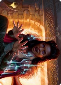 Birgi, God of Storytelling Art Card (Gold-Stamped Signature) [Kaldheim: Art Series] | Empire Gaming NC