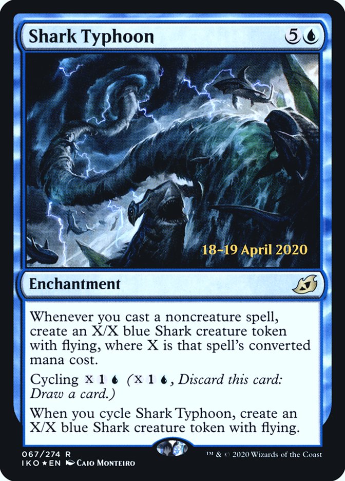 Shark Typhoon  [Ikoria: Lair of Behemoths Prerelease Promos] | Empire Gaming NC