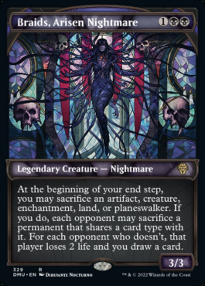 Braids, Arisen Nightmare (Showcase Textured) [Dominaria United] | Empire Gaming NC