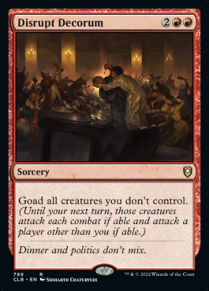 Disrupt Decorum [Commander Legends: Battle for Baldur's Gate] | Empire Gaming NC