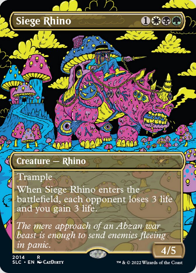 Siege Rhino (Borderless) [Secret Lair 30th Anniversary Countdown Kit] | Empire Gaming NC