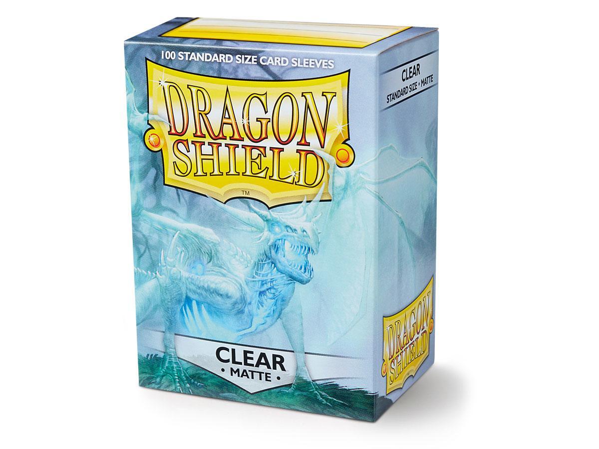 Dragon Shield Matte Sleeve - Clear ‘Angrozh’ 100ct | Empire Gaming NC