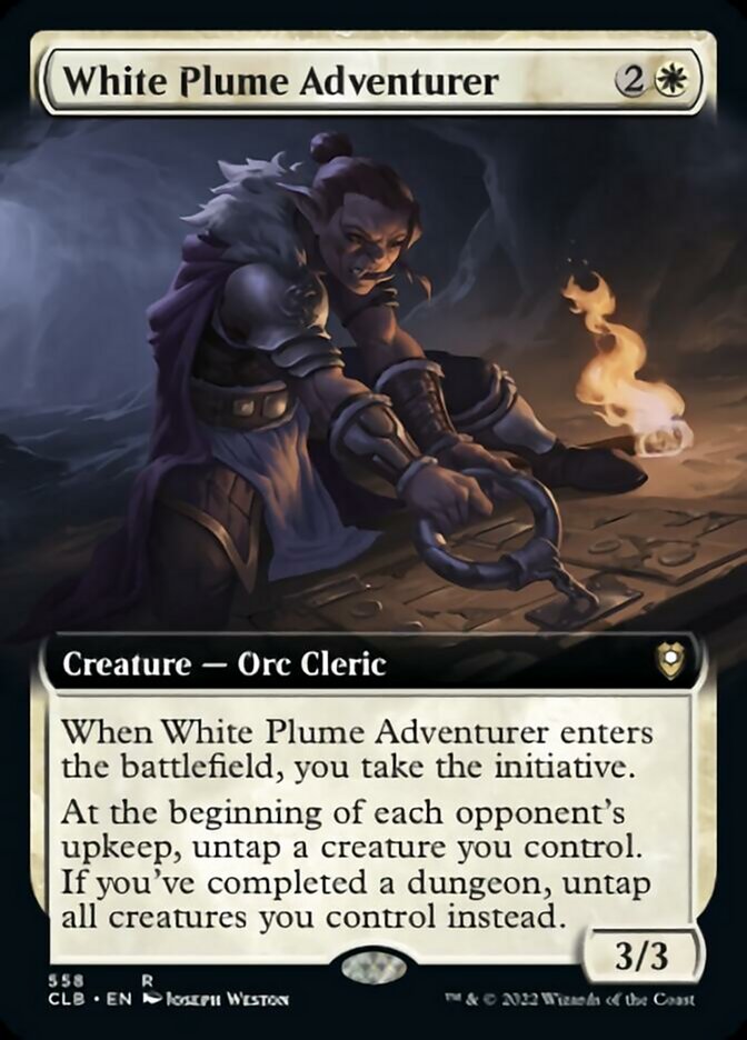 White Plume Adventurer (Extended Art) [Commander Legends: Battle for Baldur's Gate] | Empire Gaming NC