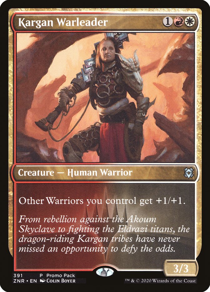 Kargan Warleader (Promo Pack) [Zendikar Rising Promos] | Empire Gaming NC