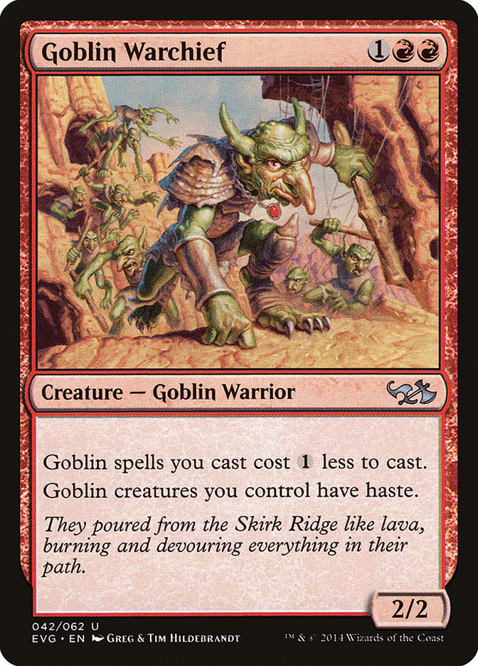 Goblin Warchief (Elves vs. Goblins) [Duel Decks Anthology] | Empire Gaming NC