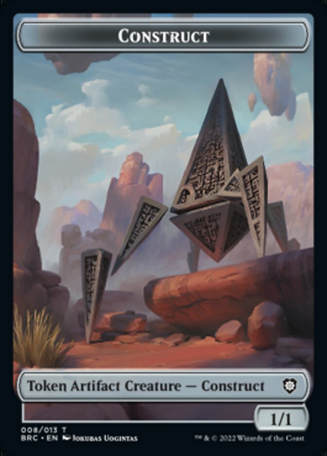 Construct (008) // Phyrexian Myr Double-Sided Token [The Brothers' War Commander Tokens] | Empire Gaming NC