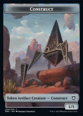 Construct (008) // Phyrexian Myr Double-Sided Token [The Brothers' War Commander Tokens] | Empire Gaming NC