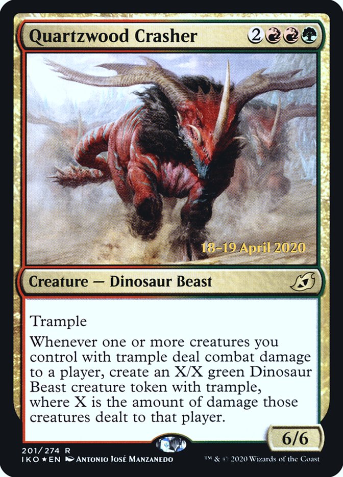 Quartzwood Crasher  [Ikoria: Lair of Behemoths Prerelease Promos] | Empire Gaming NC